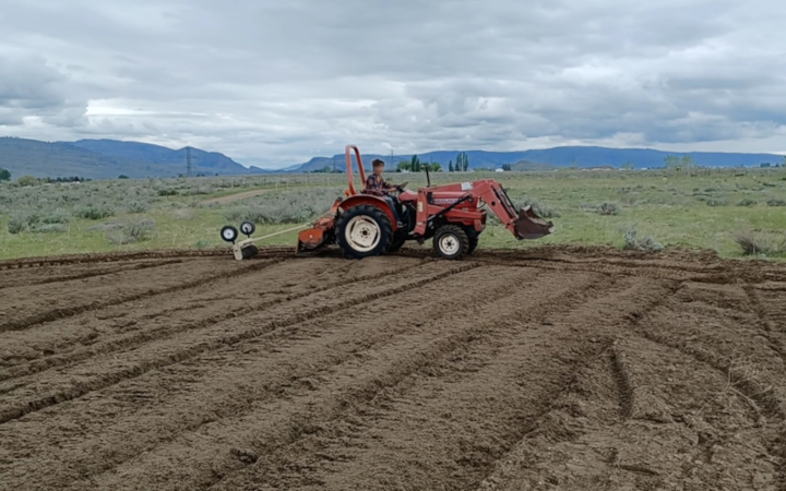 Tractor Tilling & Cultipacking